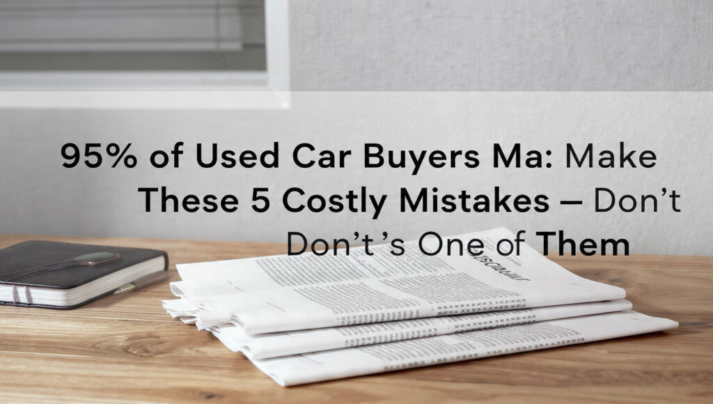 95% of Used Car Buyers Make These 5 Costly Mistakes — Don't Be One of Them